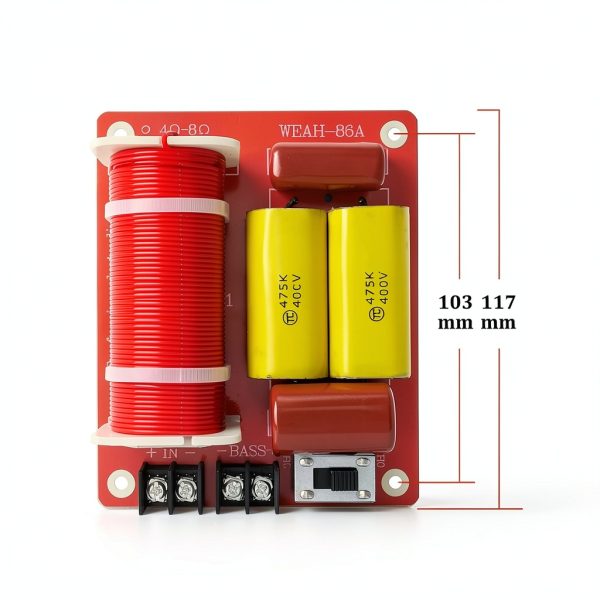 HiQltyla Bass Subwoofer Crossover 350W ABS Design-2