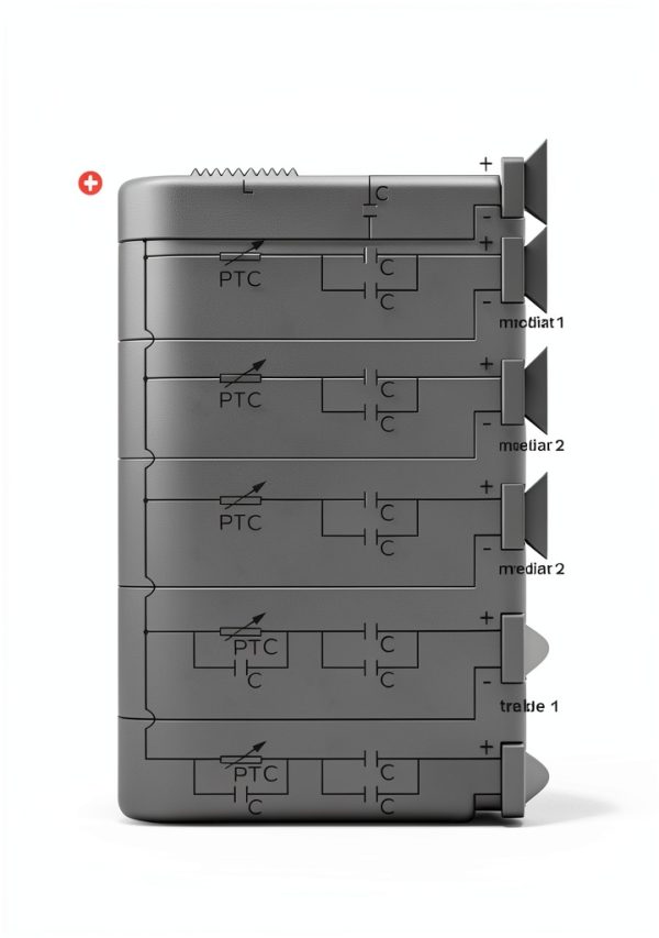 DriSentri 5-Way Audio Crossover 250W Heat‑Dissipating ABS Filter-7