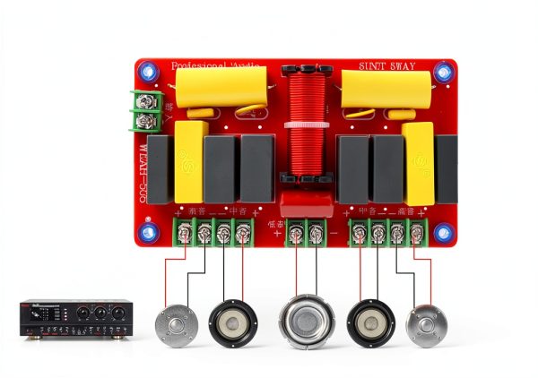 DriSentri 5-Way Audio Crossover 250W Heat‑Dissipating ABS Filter-2